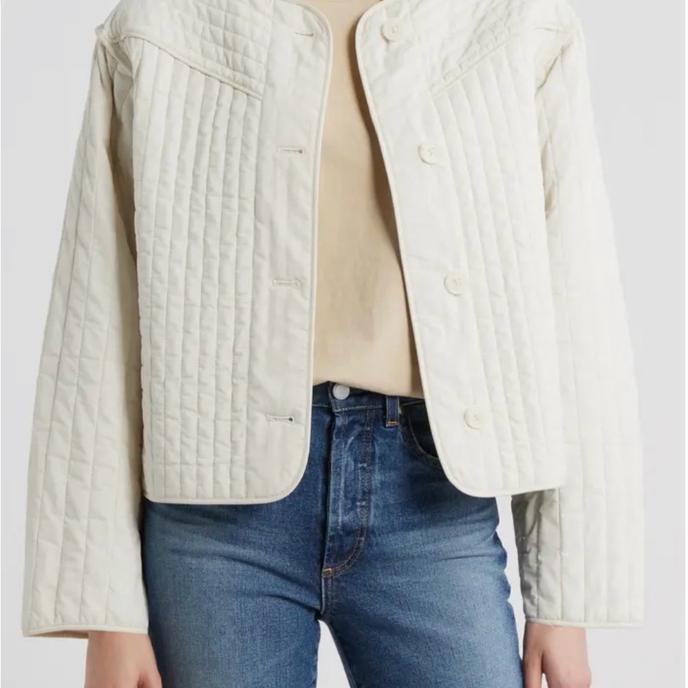 NWT rag and bone Women's Cream Quilted Jacket